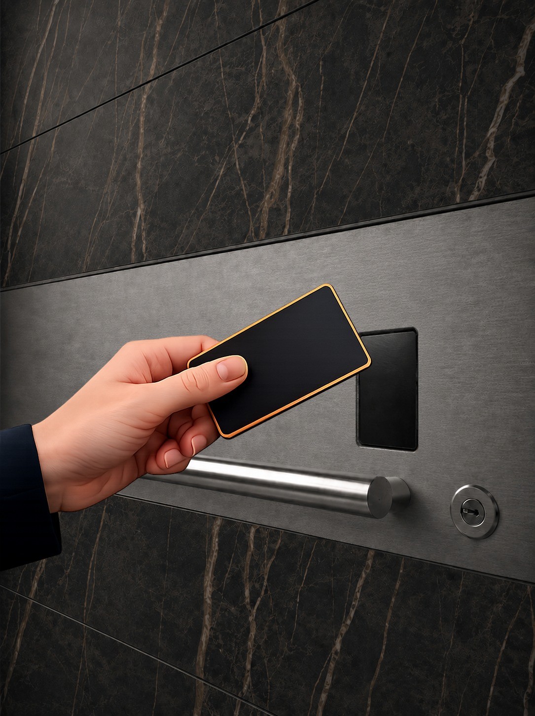 ORO smart access on the AURUM door